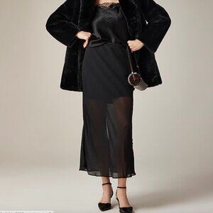 J. Crew New Gwyneth skirt in chiffon Size L